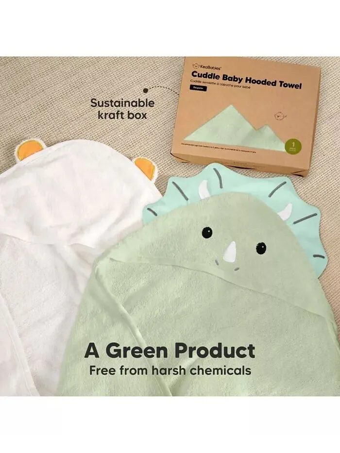 Детское полотенце с капюшоном Keababies Cuddle органическое — изображение 6 из 8