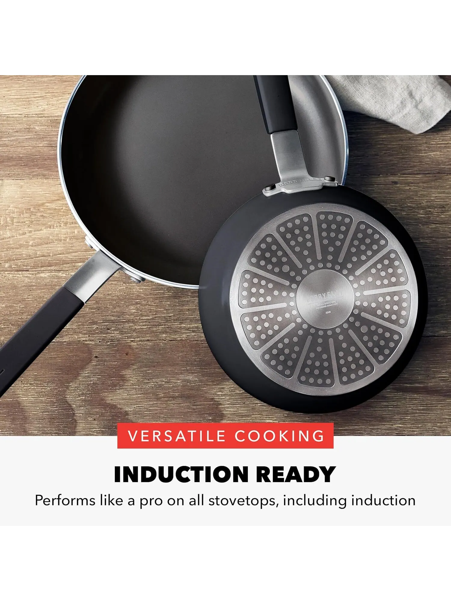 Набор сковород GreenPan X Bobby Flay, 2 предмета, 20/26 см — изображение 5 из 10, черный