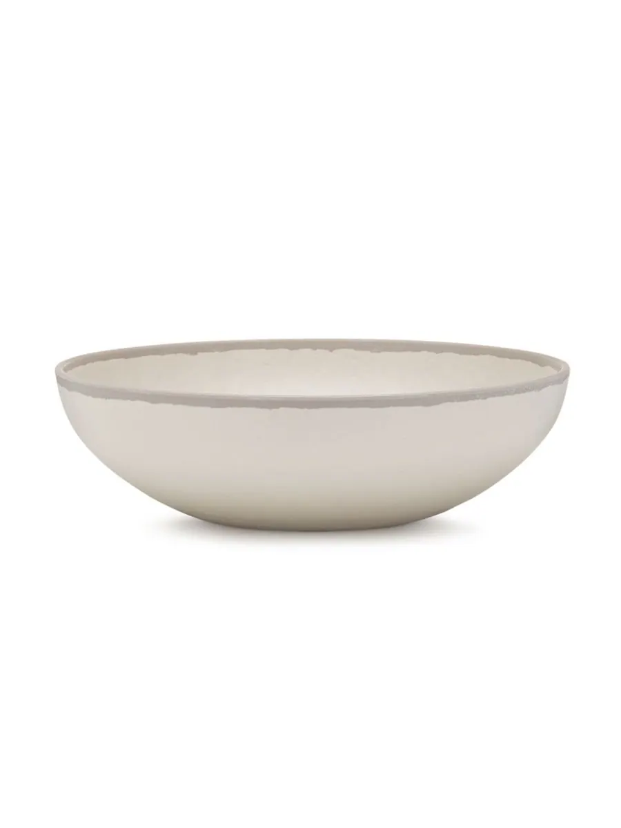 Круглая сервировочная миска Potter Stone Melaboo диаметром 12 дюймов Q Squared