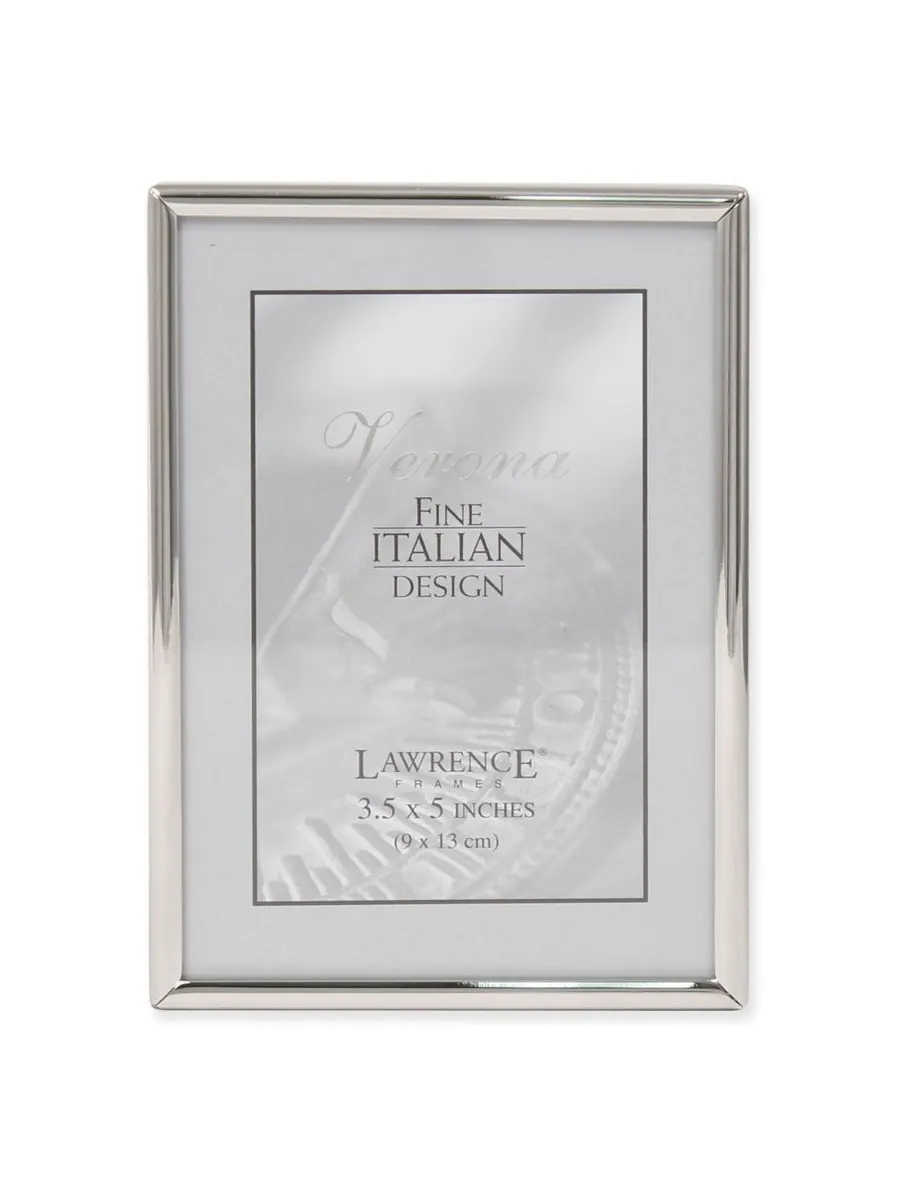 Lawrence Frames Простая серебристая металлическая фоторамка - 3,5" x 5"