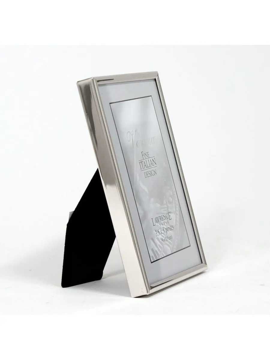 Lawrence Frames Простая серебристая металлическая фоторамка - 3,5" x 5" — изображение 2 из 3, серебряный