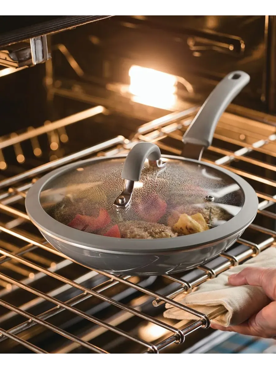Набор из 6 предметов алюминиевой посуды с антипригарным покрытием Cook + Create Rachael Ray — изображение 3 из 7, серый