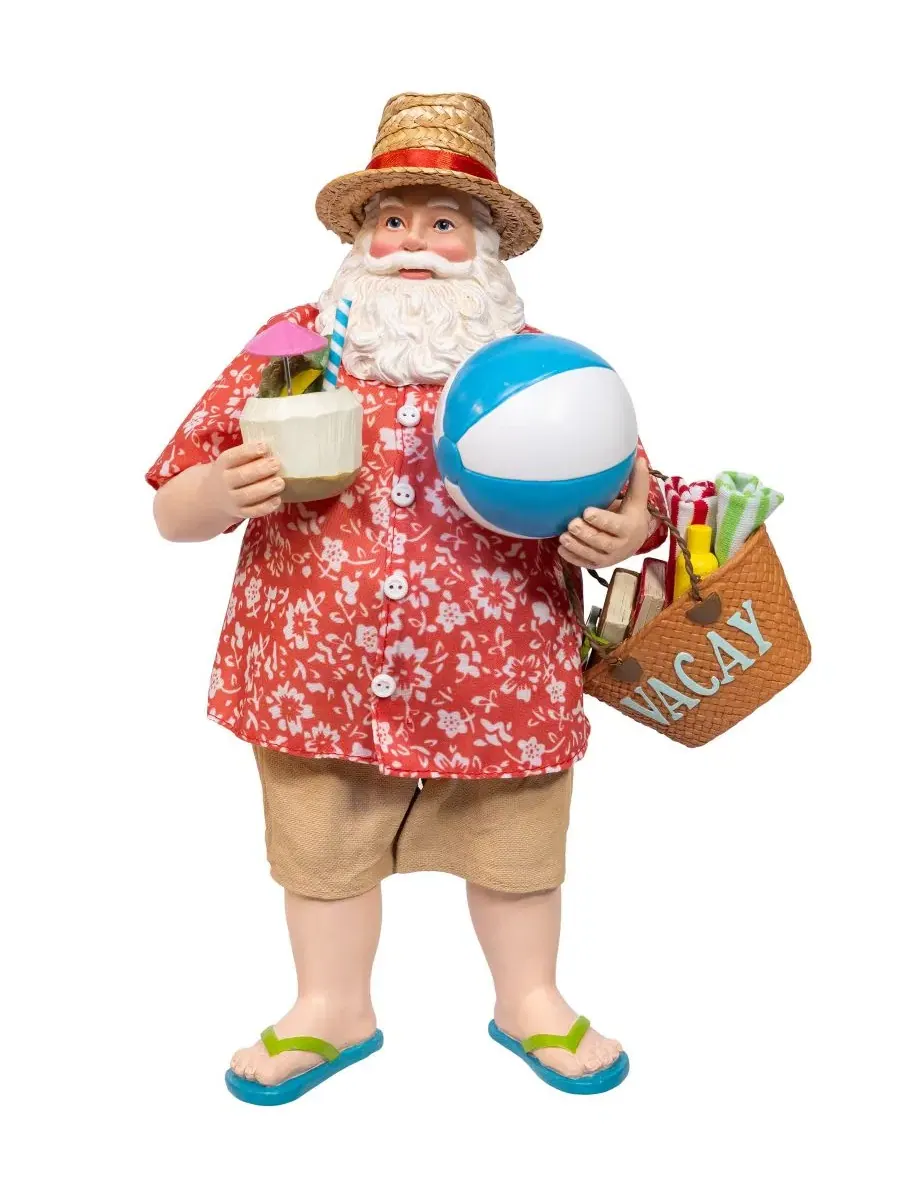 Фигурка Санта в тропическом стиле Palm Beach Santa Kurt Adler