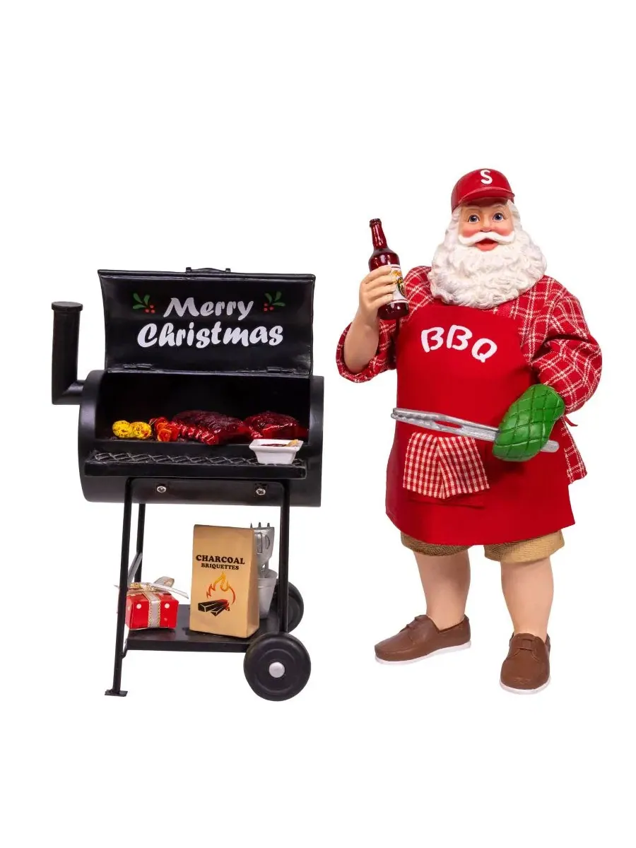 Фигурка Санты с барбекю-грилем Barbecue Grill Santa Kurt Adler