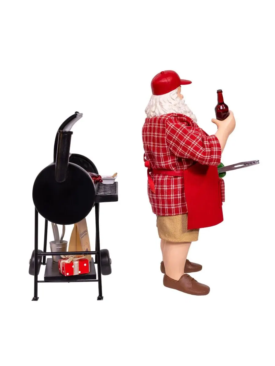 Фигурка Санты с барбекю-грилем Barbecue Grill Santa Kurt Adler — изображение 2 из 6, красный