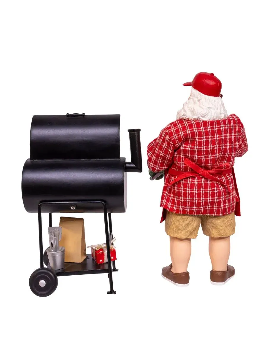 Фигурка Санты с барбекю-грилем Barbecue Grill Santa Kurt Adler — изображение 3 из 6, красный