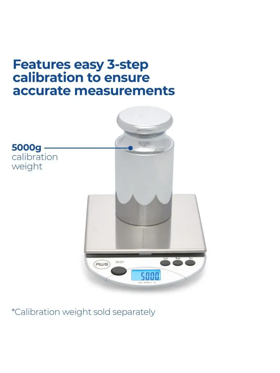 Компактные цифровые настольные весы AMW-13, 6 л x 0,0 л American Weigh Scales — изображение 3 из 5, черный