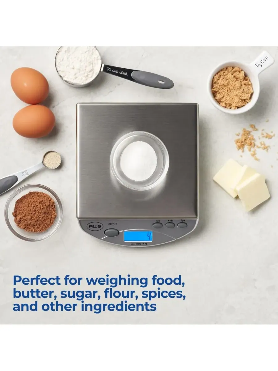 Компактные цифровые настольные весы AMW-13, 6 л x 0,0 л American Weigh Scales — изображение 5 из 5, черный