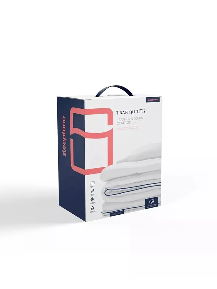 Одеяло Tranquility с перьями и утиным пухом, королева Sleeptone — изображение 2 из 7, белый