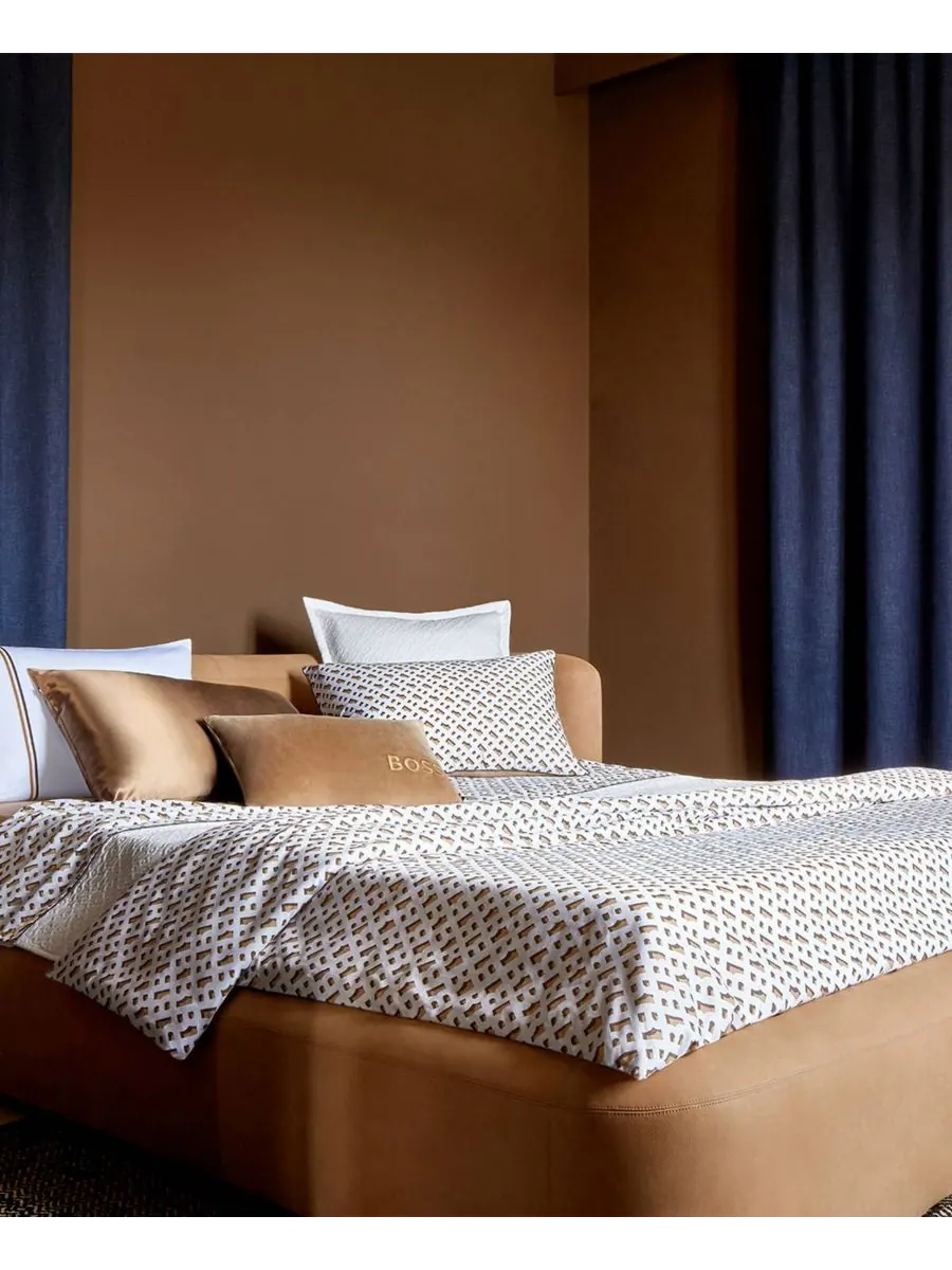 Пододеяльник hugo boss b monogram, размер king. Boss Home