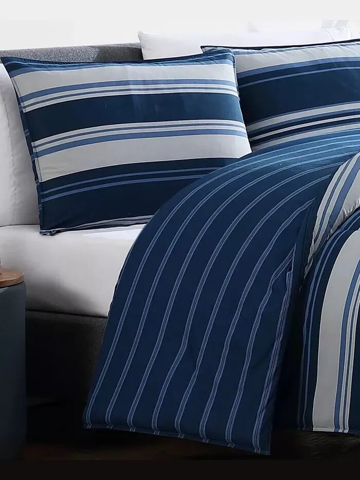 Двусторонний комплект одеял Lakeview из 2 предметов, Twin/Twin XL Nautica — изображение 3 из 8, серый синий