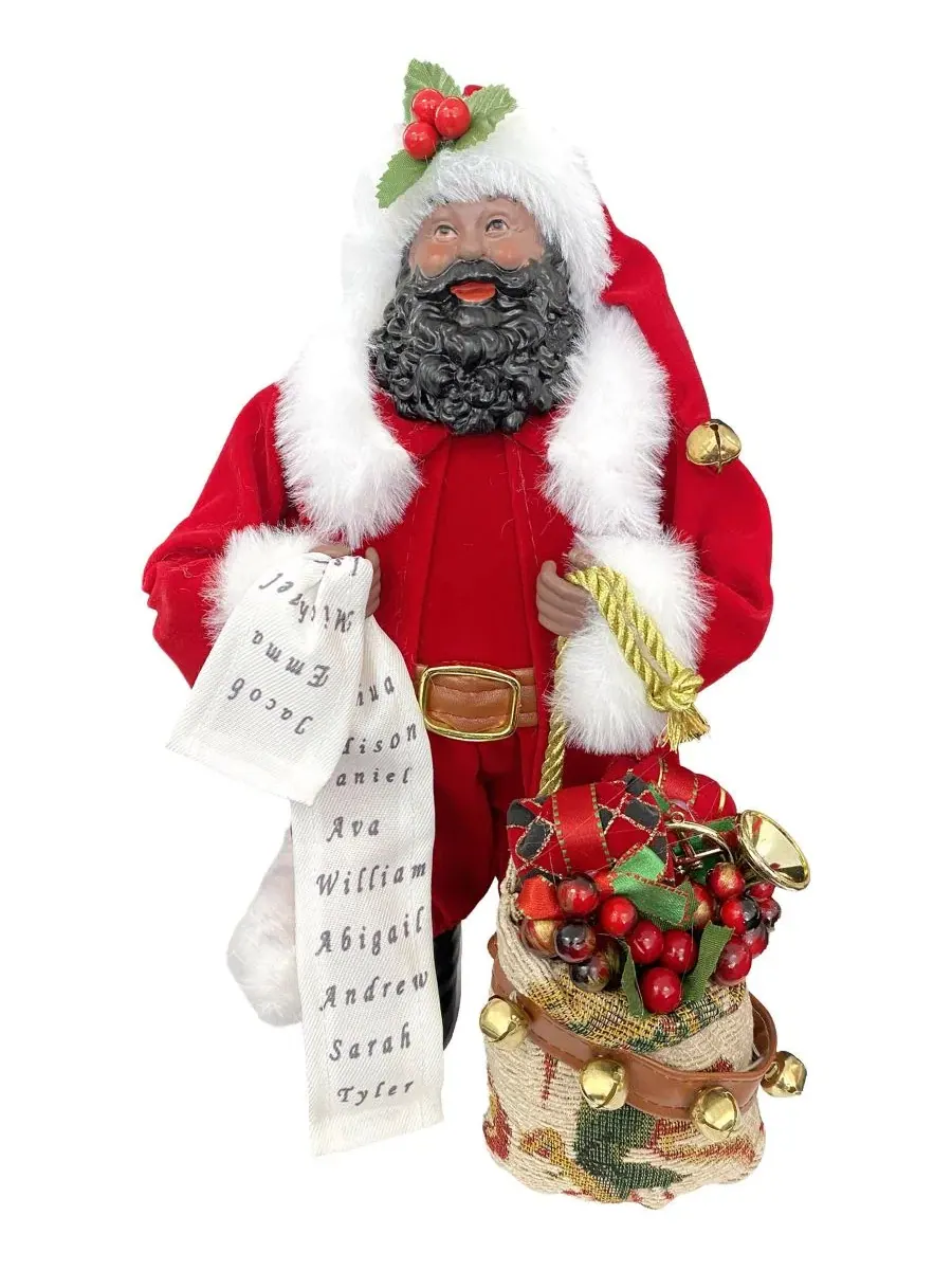 Фигурка Санта-Клауса со списком Checking His List Santa's Workshop