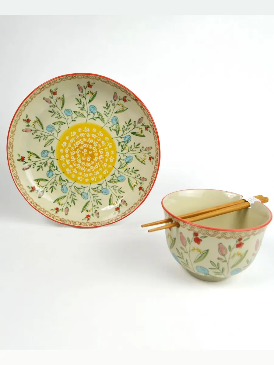 Набор мисок для рамена Ella Euro Ceramica — изображение 2 из 6, красный