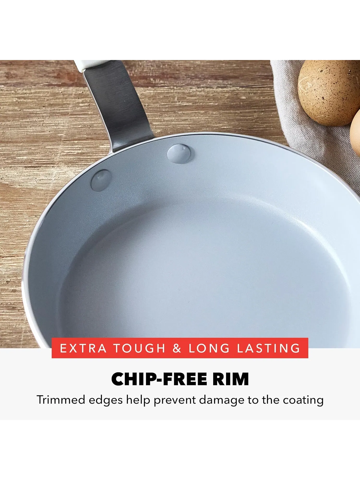 Сковорода GreenPan x Bobby Flay Ceramic Nonstick, 20 см — изображение 6 из 8, бежевый