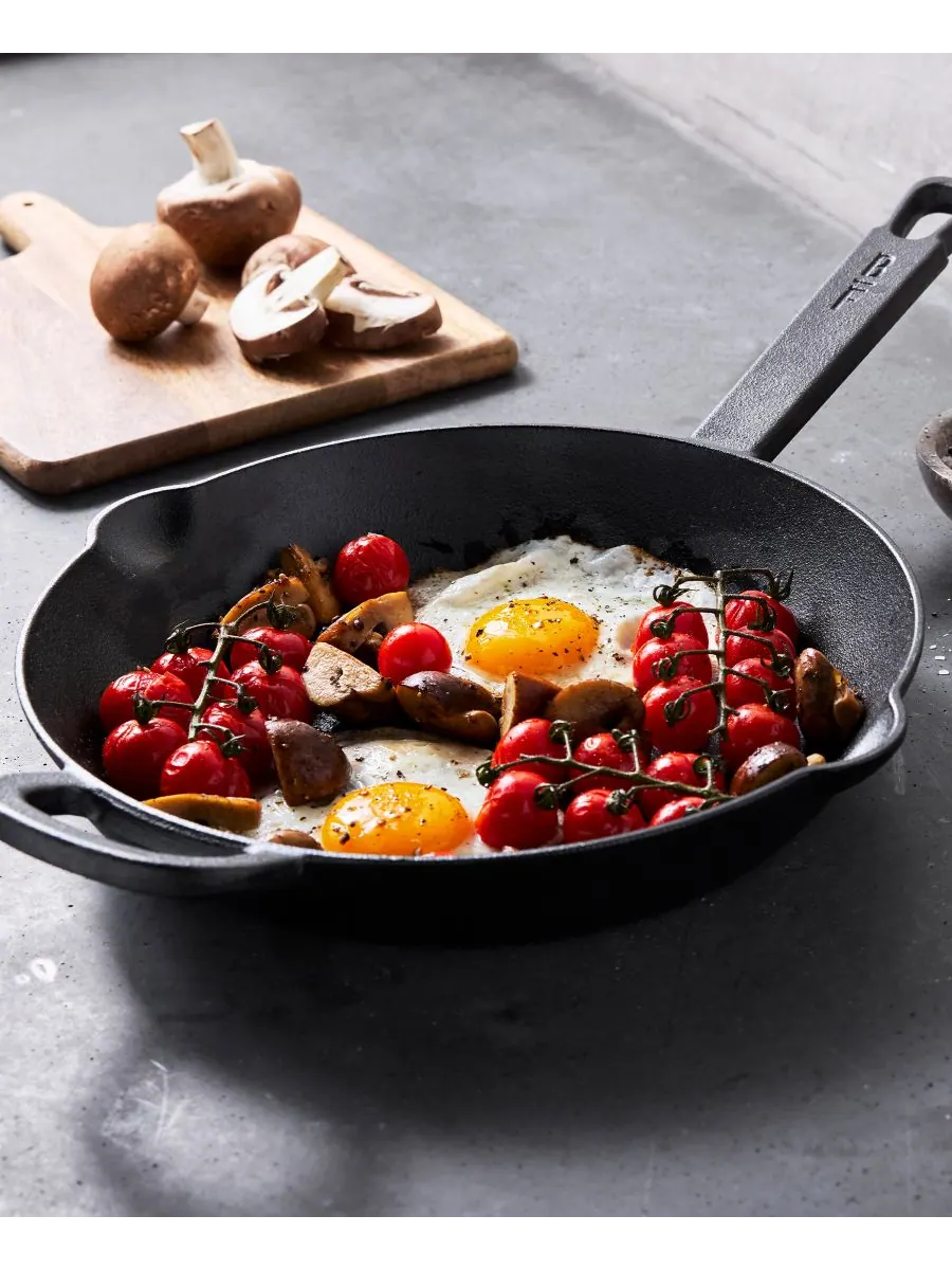 Сковорода чугунная GreenPan X Bobby Flay Cast Iron, 26 см — изображение 4 из 10, черный