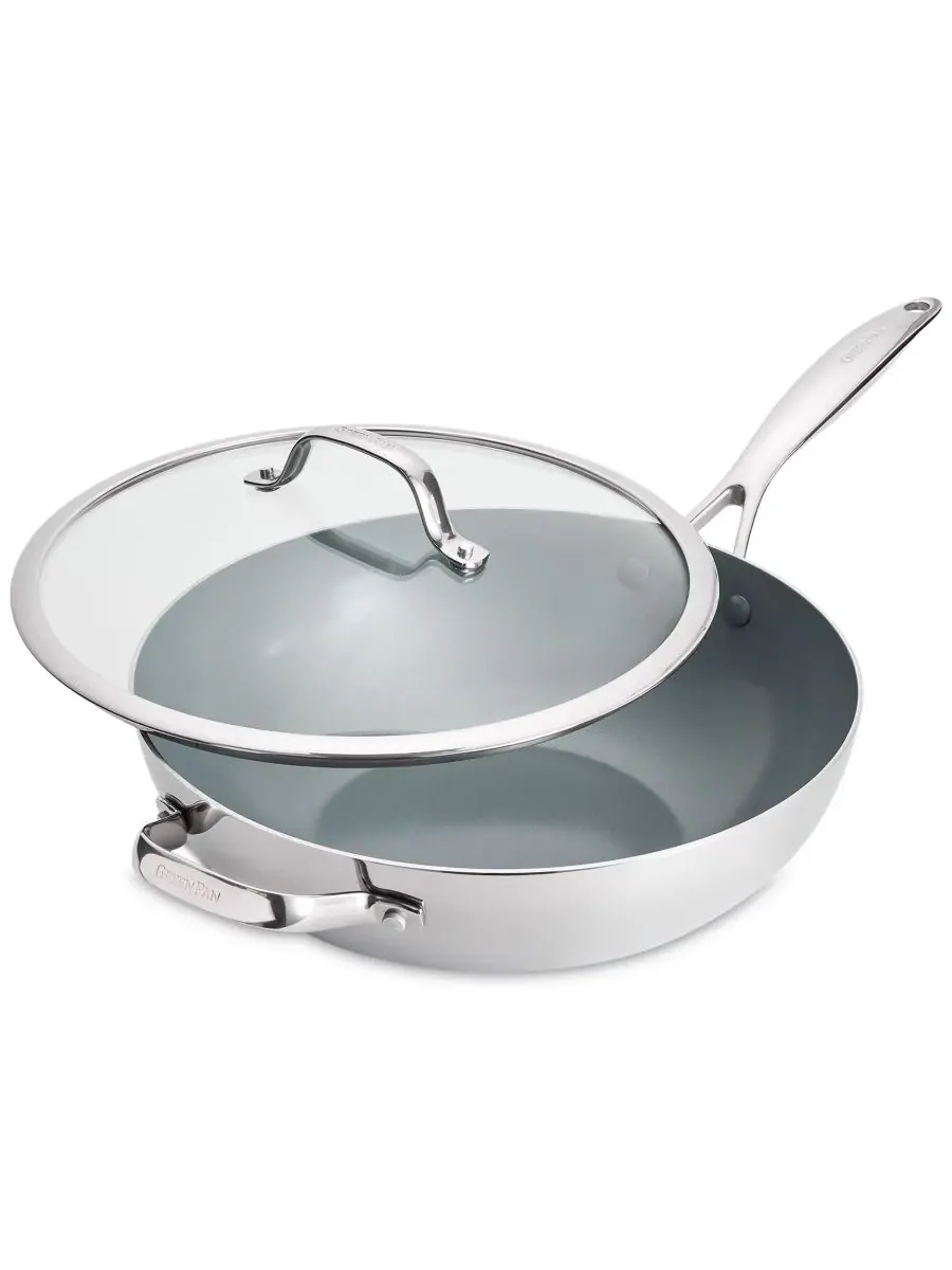 Сковорода-вок с крышкой GreenPan Valencia Pro Ceramic, 30 см
