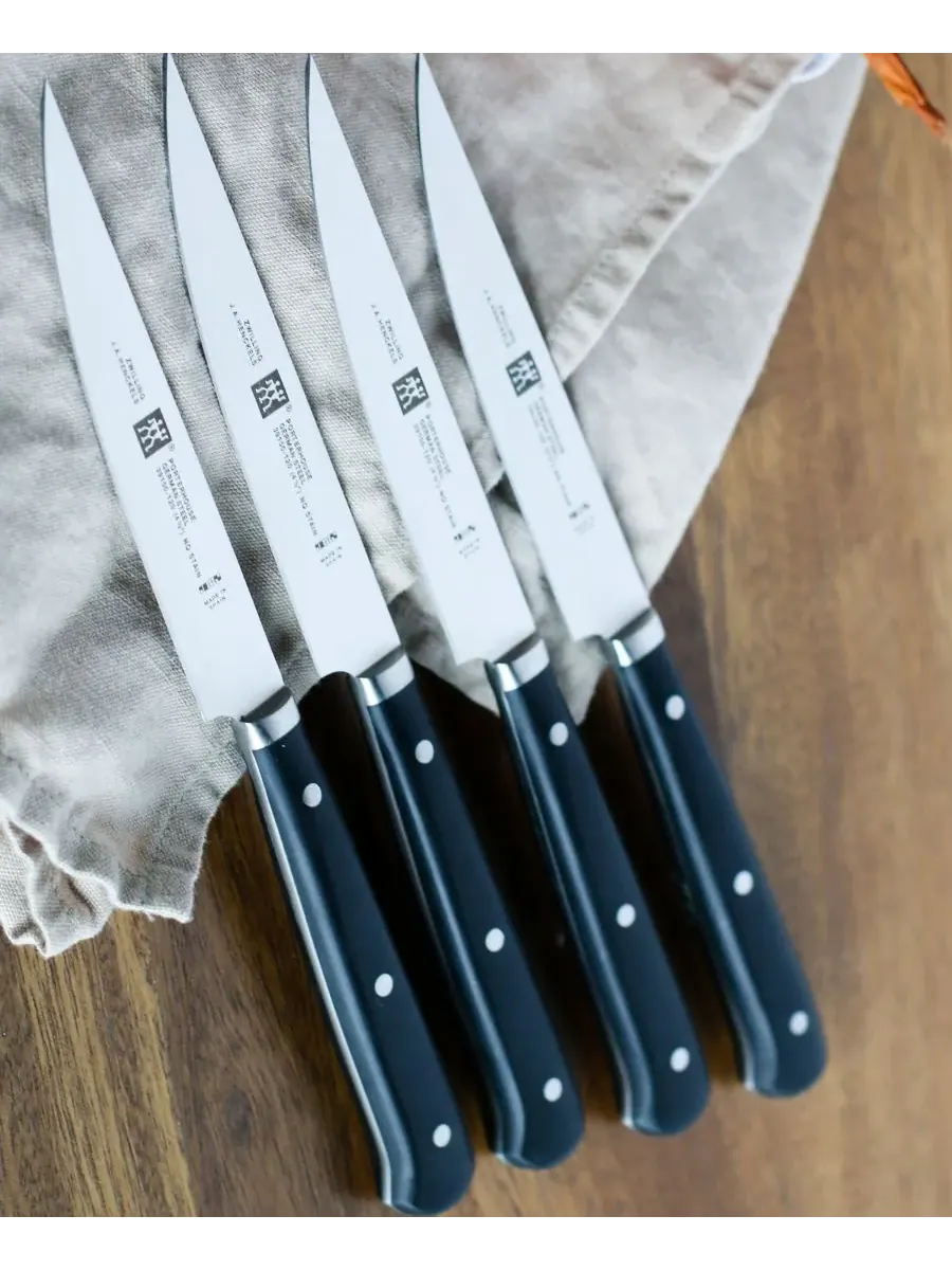 Набор ножей для стейка ZWILLING Gourmet, 4 предметов — изображение 6 из 6, черный