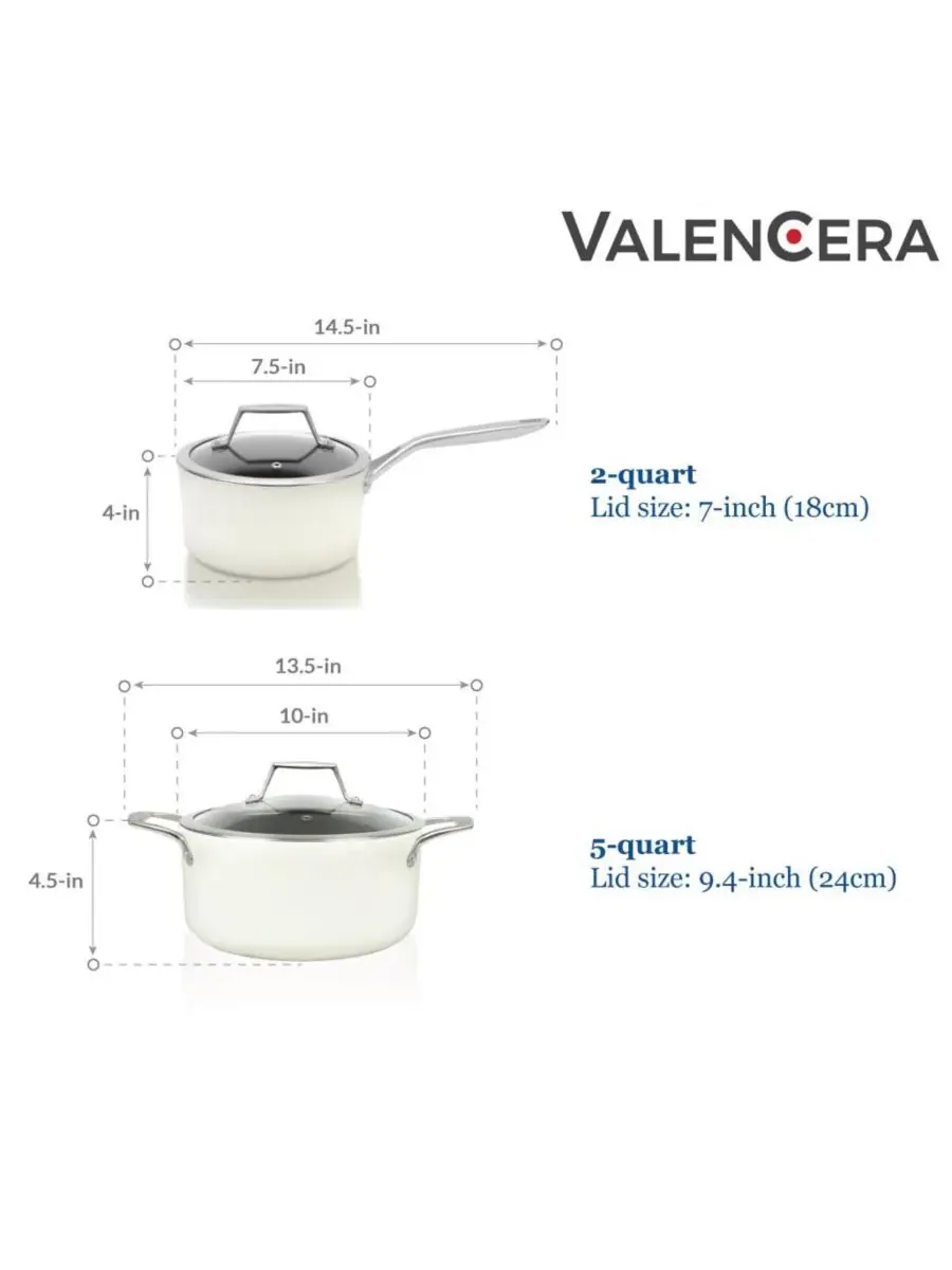 Набор посуды из 6 предметов ValenCera Techef — изображение 4 из 7, белый