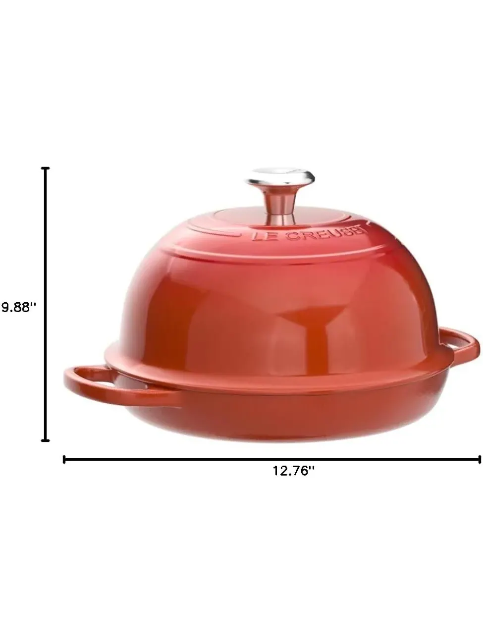 Форма для выпечки Le Creuset Enameled Cast Iron Signature Round Bread Oven, 1,6 л, 24 см — изображение 7 из 7, оранжевый