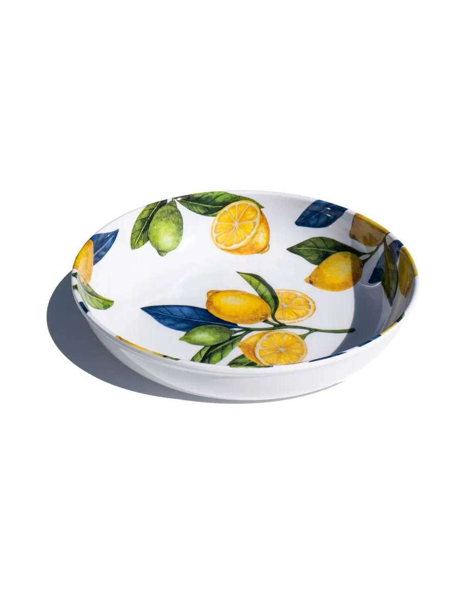 Набор из 6 низких мисок Lemon Orchard, рассчитанных на 6 персон Abode Homewares — изображение 2 из 4, желтый