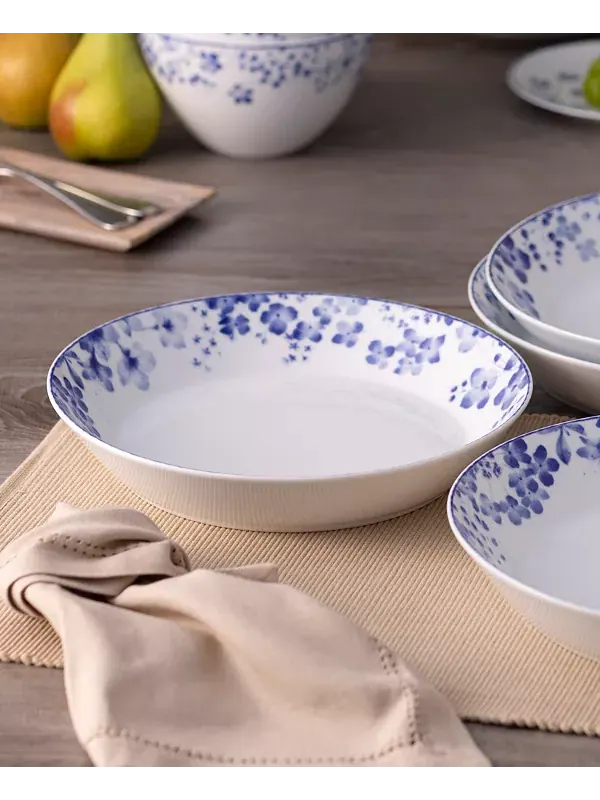 Набор из 4 мисок для ужина Bloomington Road Coupe Noritake — изображение 3 из 3, синий