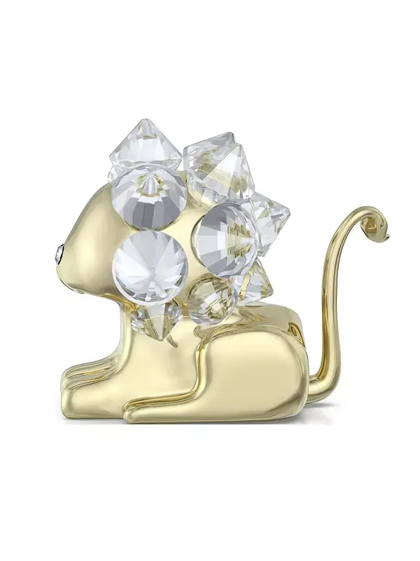 Статуэтка зодиака Лев Swarovski — изображение 2 из 4, прозрачный/золотистый