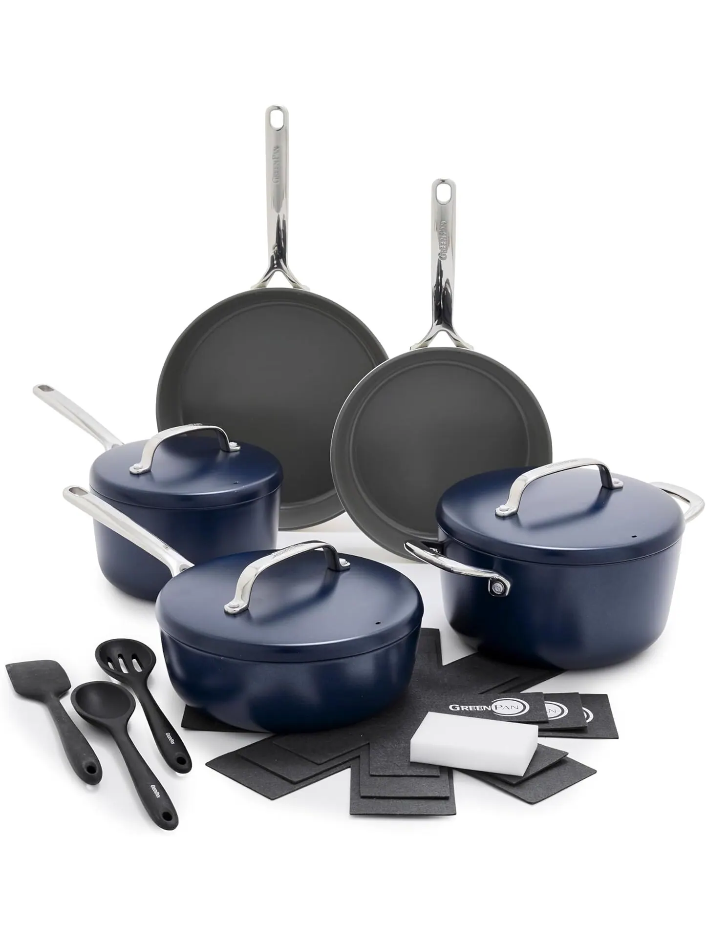 Набор посуды GreenPan GP5 Hard Anodized, 15 предметов