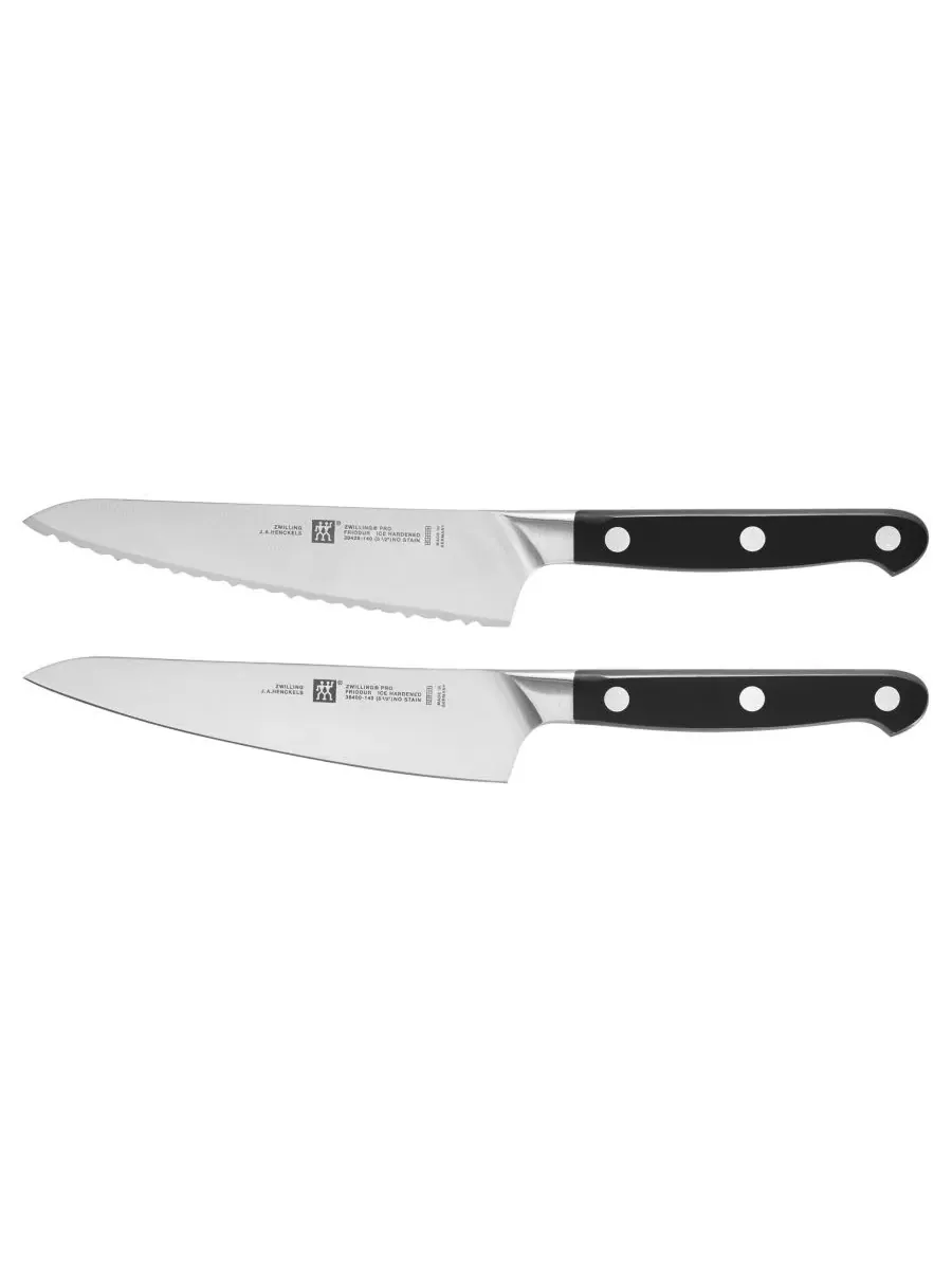 Набор кухонных ножей ZWILLING Professional S, 2 предмета, шеф-нож/универсальный серрейторный