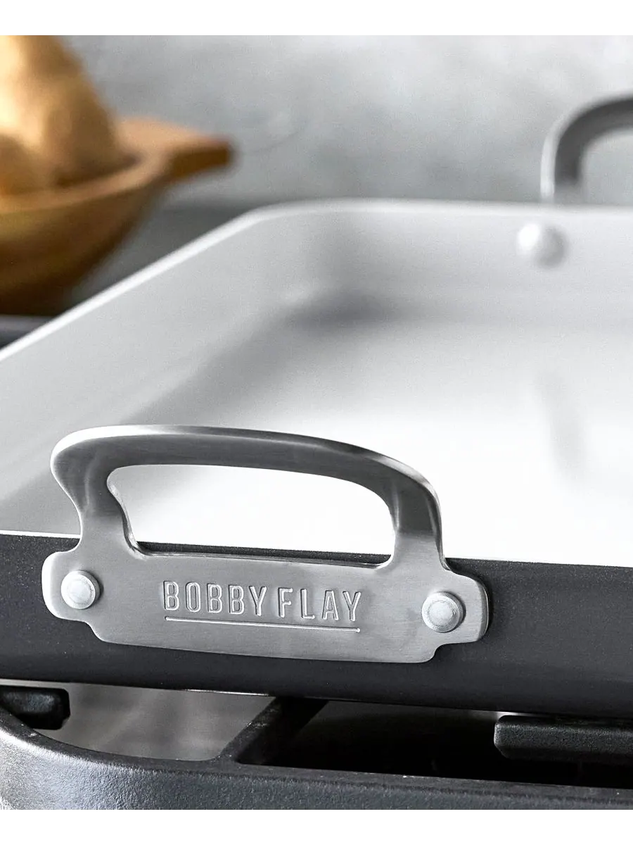 Двухконфорочный противень-гриль GreenPan x Bobby Flay, 45х28 см — изображение 4 из 8, серый
