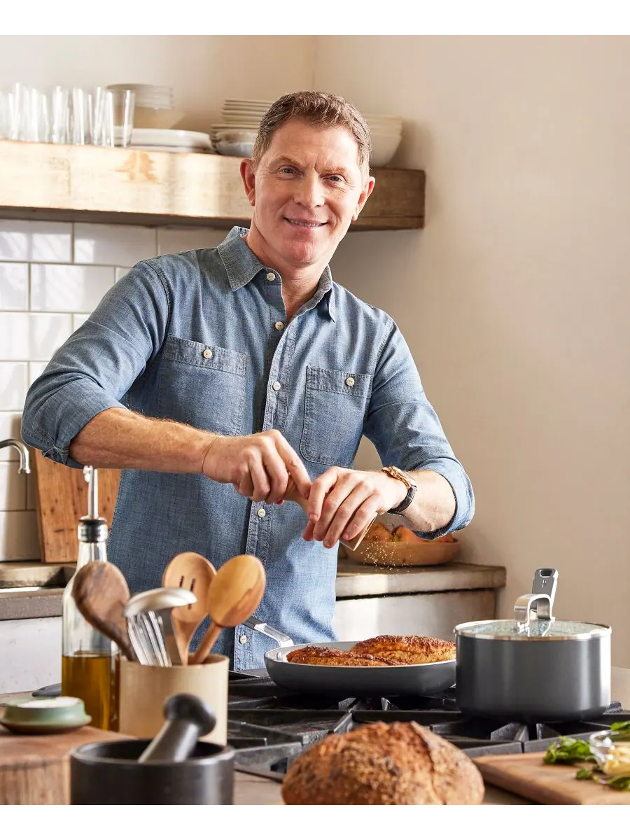 Двухконфорочный противень-гриль GreenPan x Bobby Flay, 45х28 см — изображение 8 из 8, серый