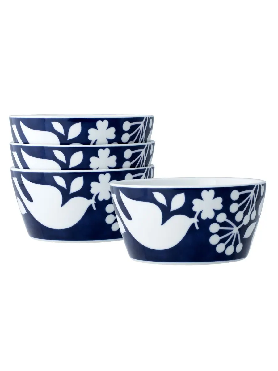 Набор из 4 мисок для хлопьев Bluefjord, 6 дюймов, 25 унций Noritake