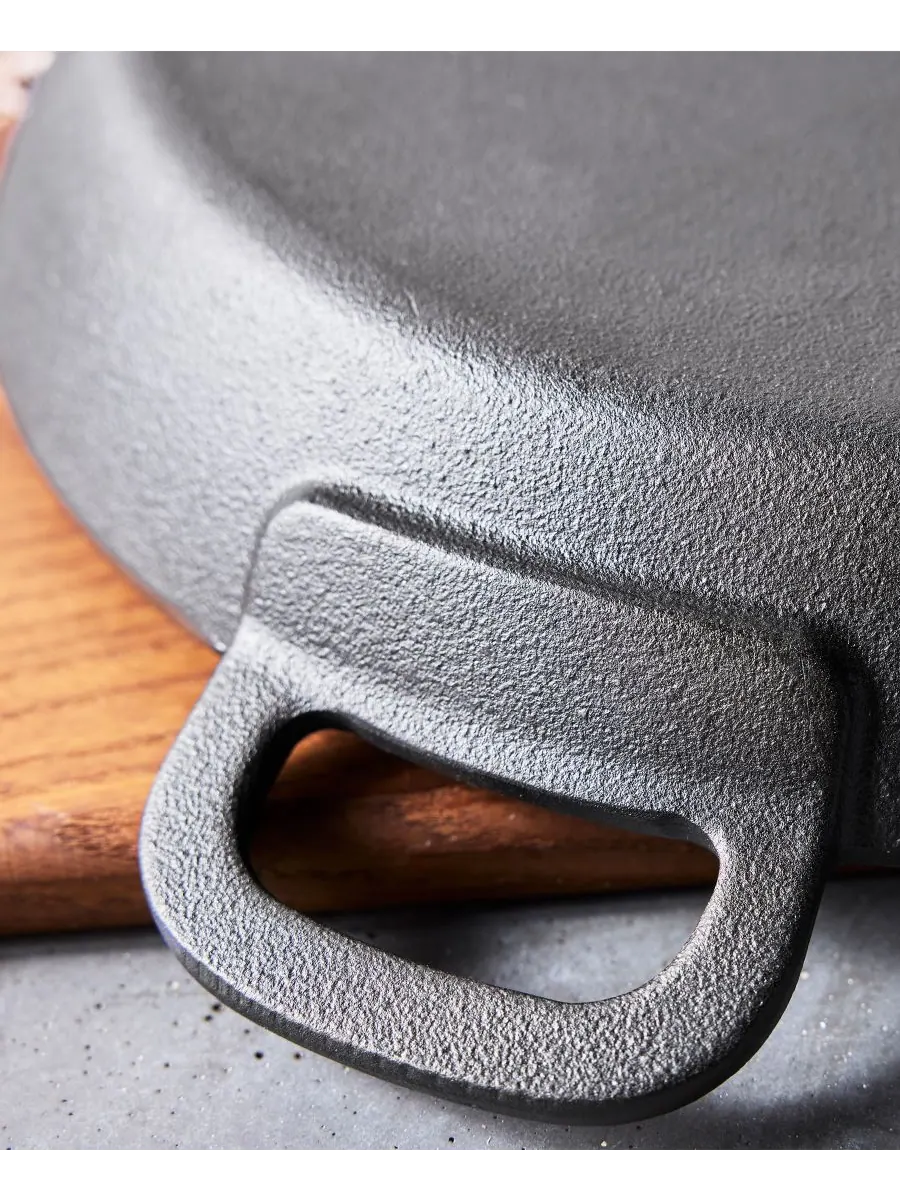 Сковорода чугунная GreenPan X Bobby Flay Cast Iron, 30 см — изображение 10 из 10, черный