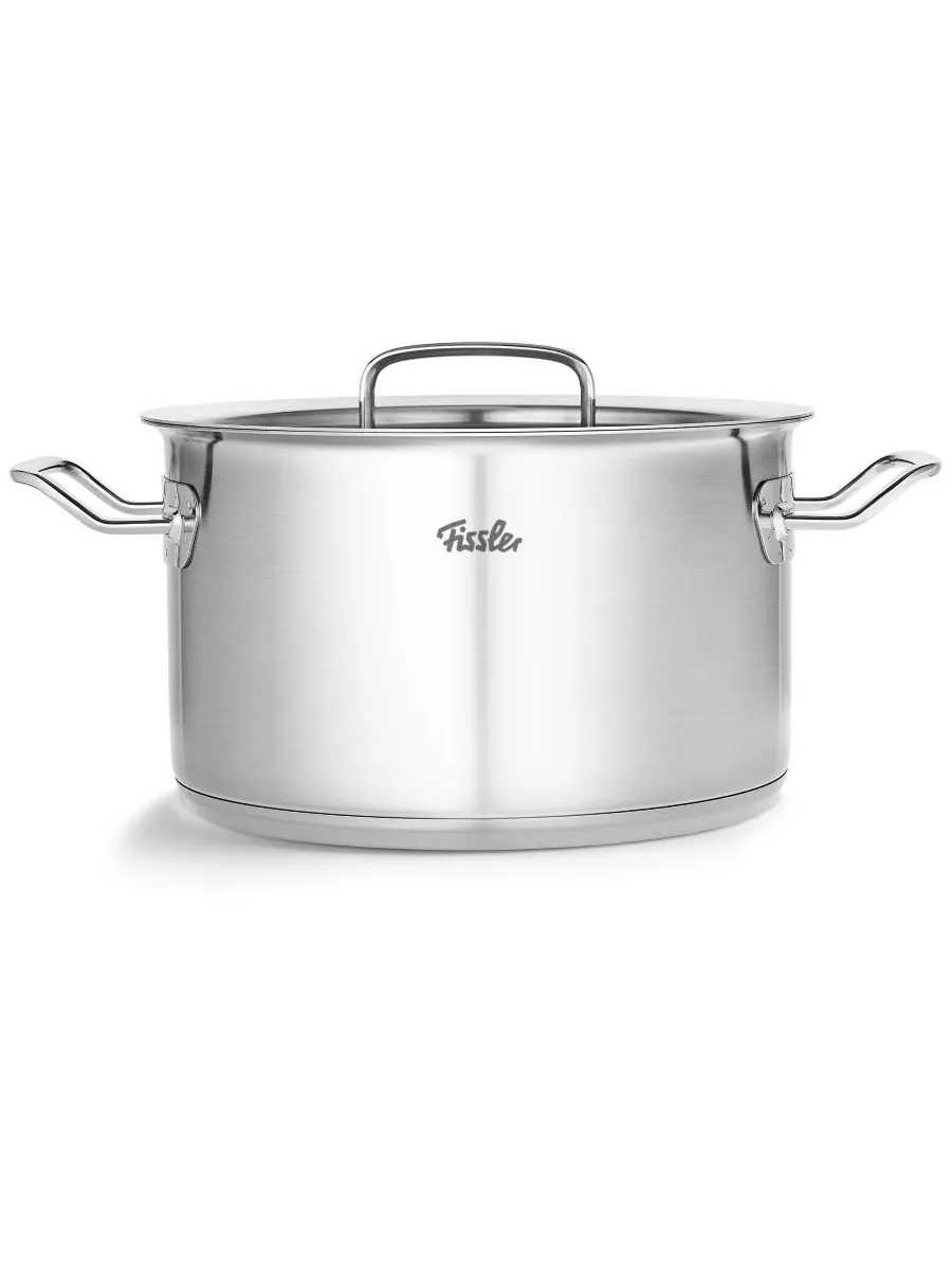 Кастрюля Original-Profi из нержавеющей стали объемом 6,7 кварты с крышкой Fissler,