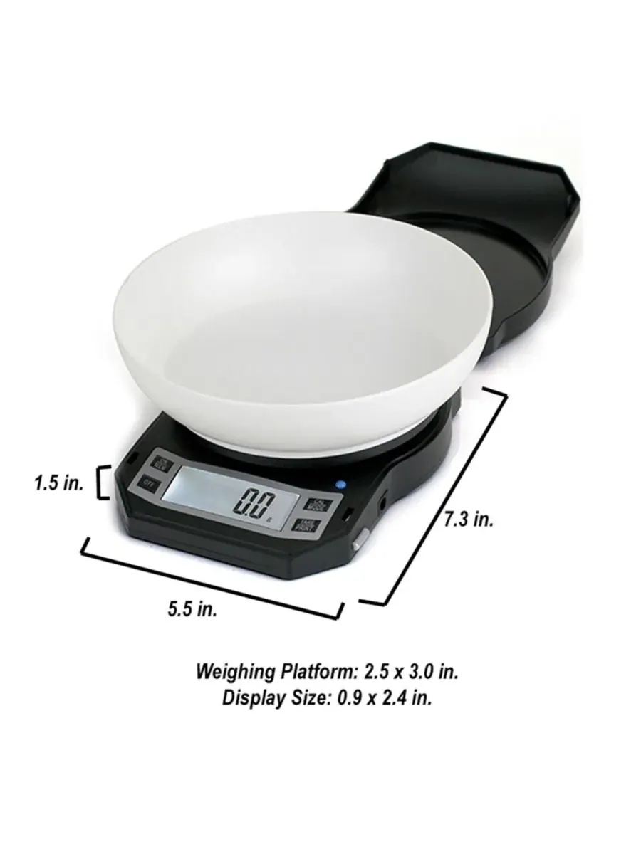 Цифровые кухонные весы LB-1000, 1,0 л / 1 л American Weigh Scales — изображение 4 из 5, черный