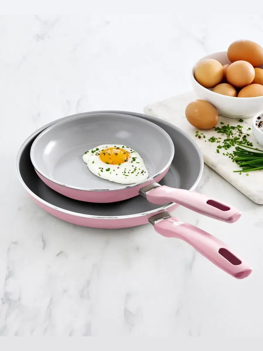 Набор из 2 сковород GreenPan Dover Aluminum — изображение 7 из 7, розовый