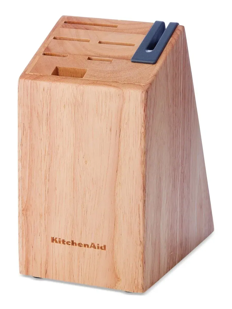Набор ножей 7 предметов с подставкой и точилкой KitchenAid — изображение 2 из 6, синий