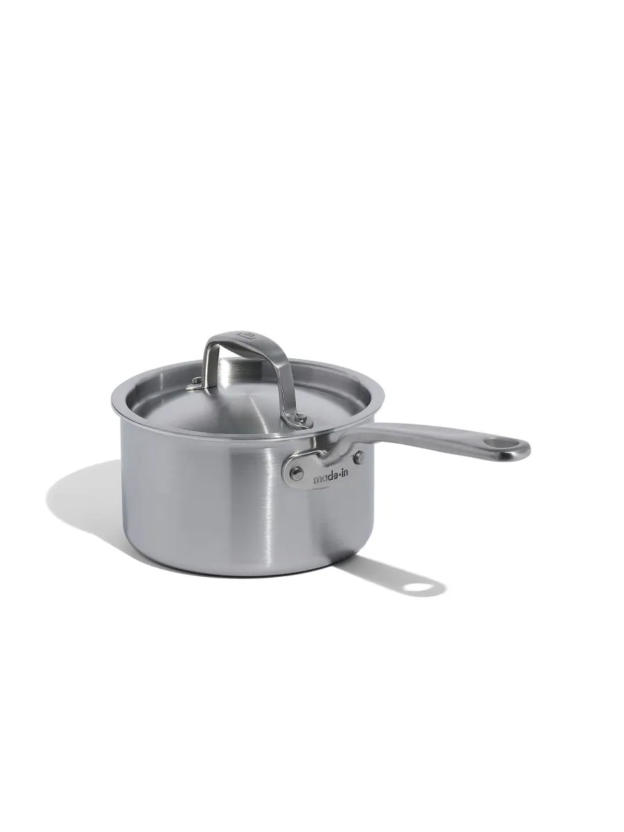 Кастрюля из нержавеющей стали объемом 2 кварты с крышкой Made In