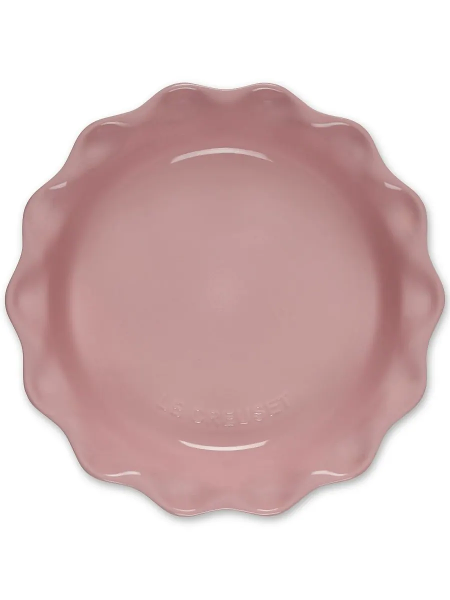 Форма для пирога из каменной керамики диаметром 9 дюймов Le Creuset — изображение 4 из 5, белый