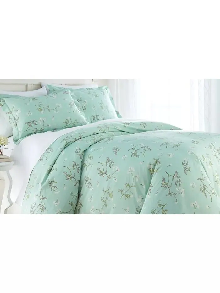 Двусторонний хлопковый пододеяльник из трех предметов Forget Me Not Southshore Fine Linens