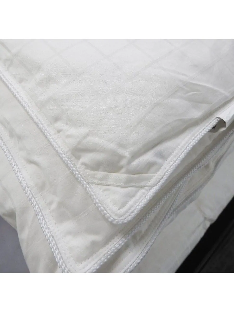 Легкое пуховое одеяло из хлопка с жаккардовым плетением Egyptian Linens — изображение 5 из 5, белый