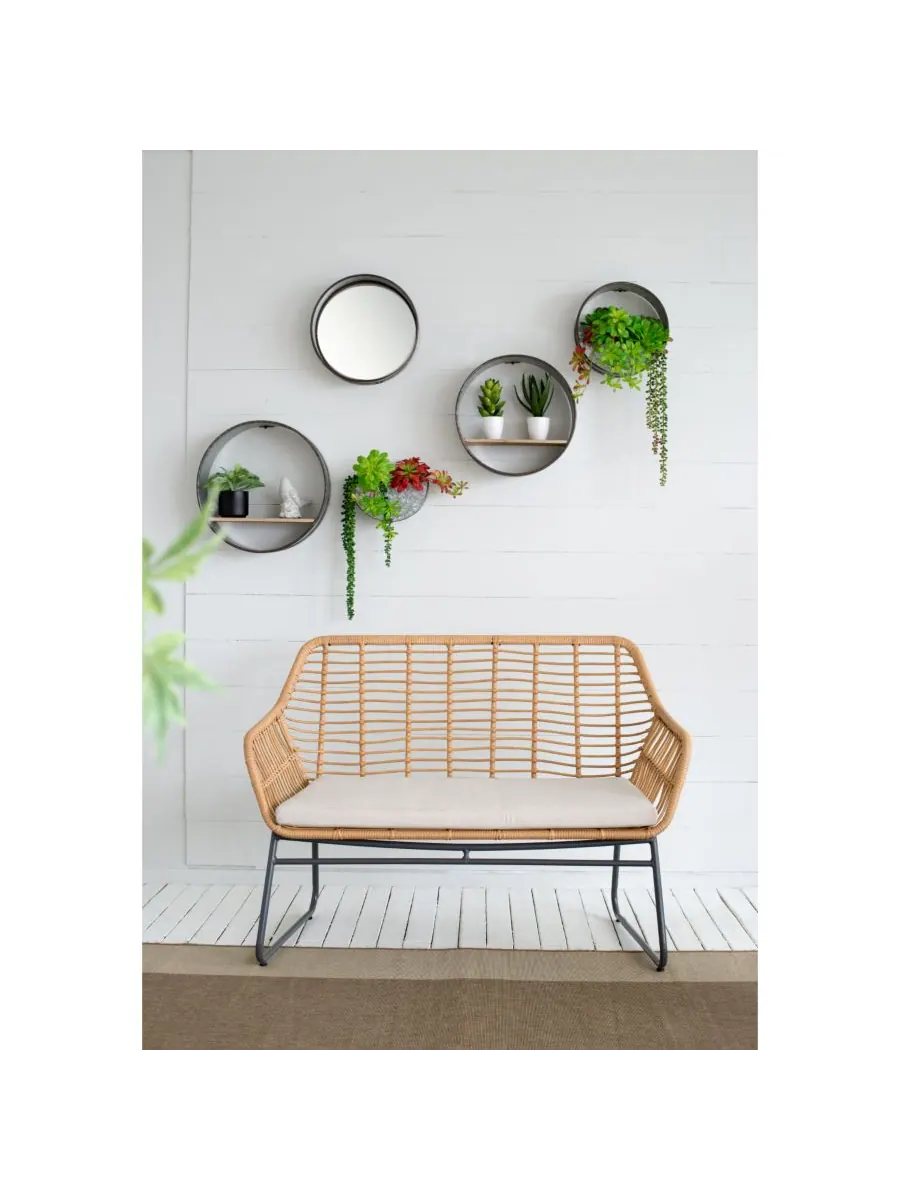 Круглые металлические настенные кашпо Streamdale Farmhouse, 5 штук Streamdale Furniture