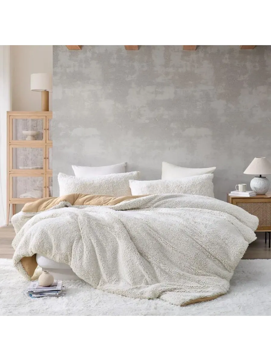 Одеяло Oversized с принтом Snowy Owl Byourbed, King — бежевый