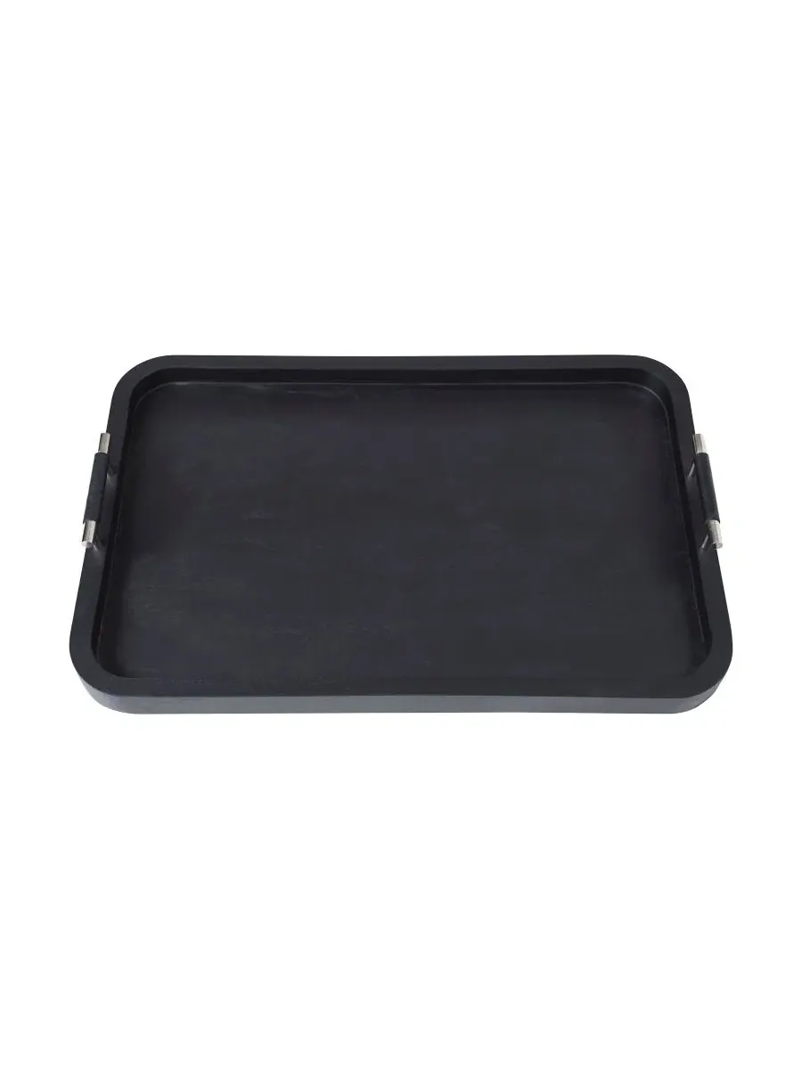 Поднос Hudson 40,6x60,3 см, с кожаными ручками Ren Wil