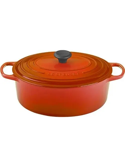 Кастрюля овальная Le Creuset Signature, 6,3 л, 31 см — изображение 2 из 2, пламя