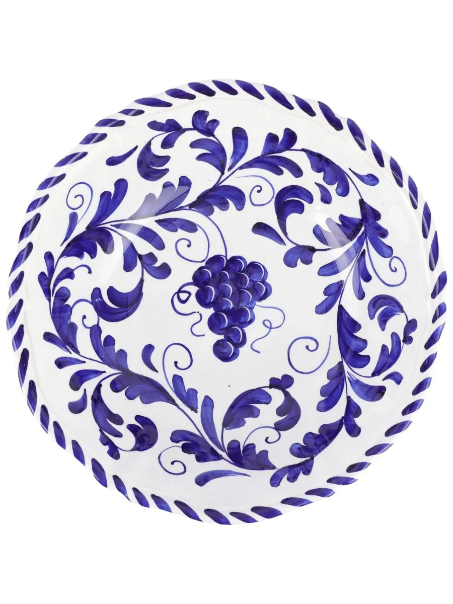 Сервировочная миска Arezzo Cobalt VIETRI — изображение 2 из 3, синий