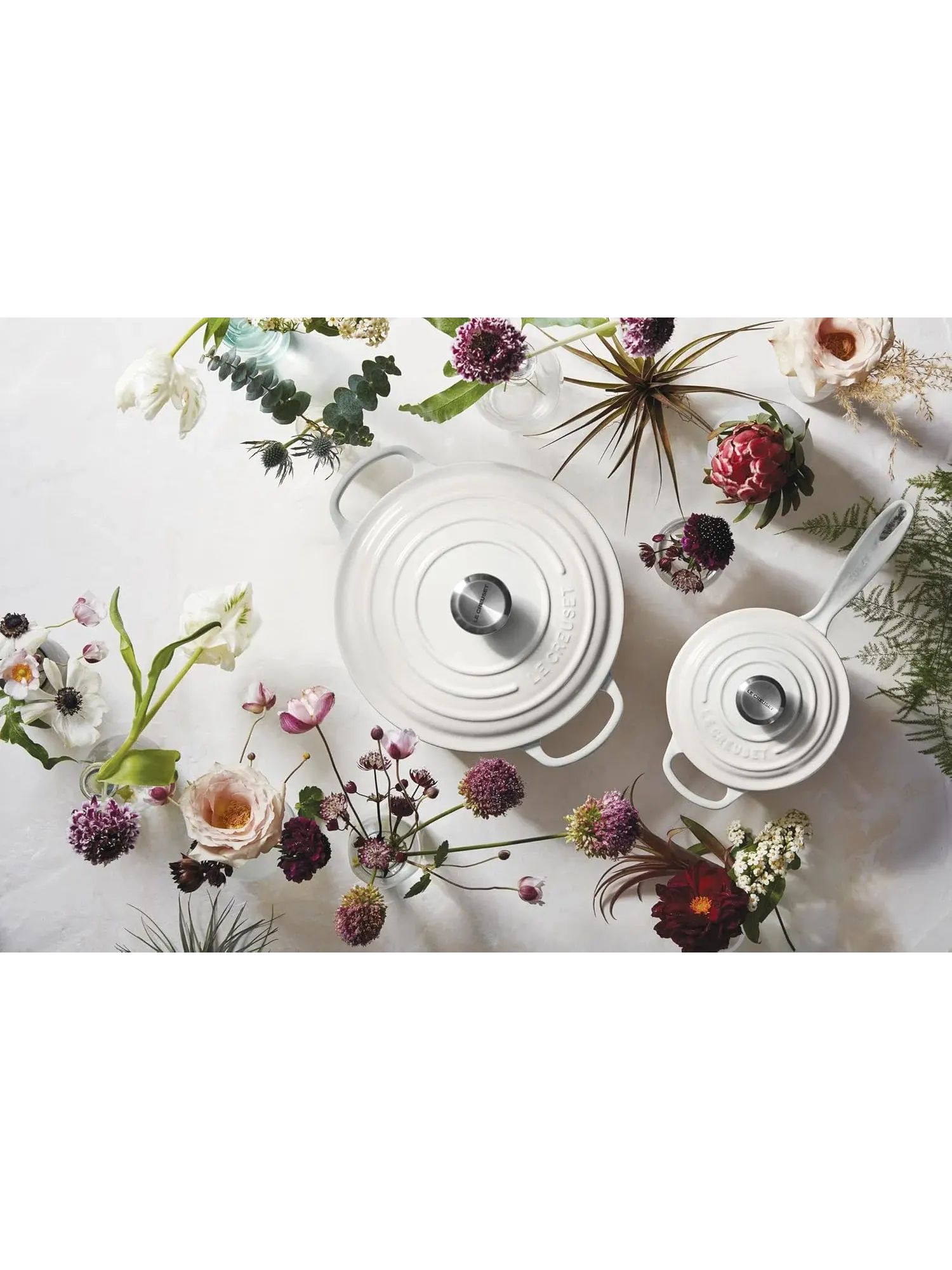 Ковш чугунный Le Creuset Signature, 1,5 л, 16 см — изображение 7 из 7, белый