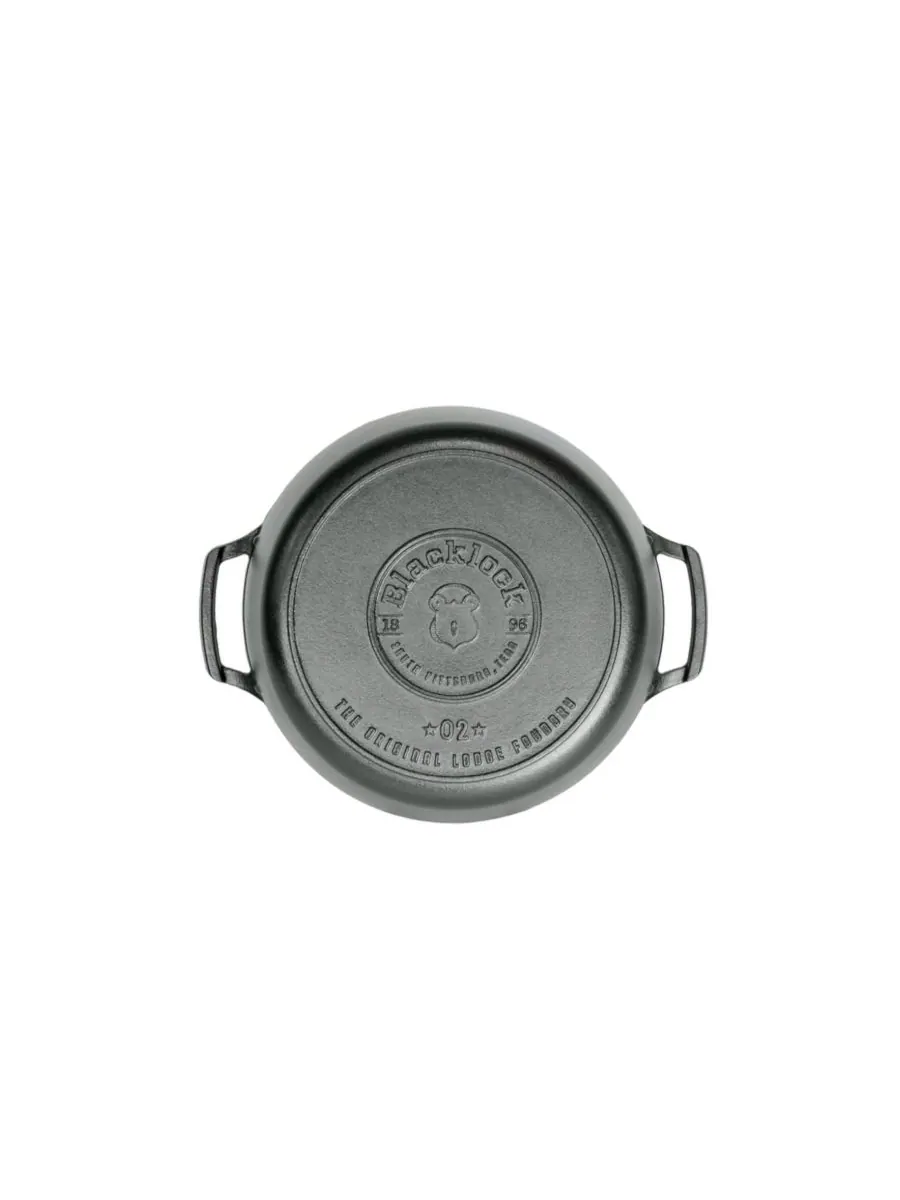 Кастрюля-жаровня Blacklock Triple Seasoned объемом 5,5 кварты Lodge Cast Iron — изображение 3 из 3, черный