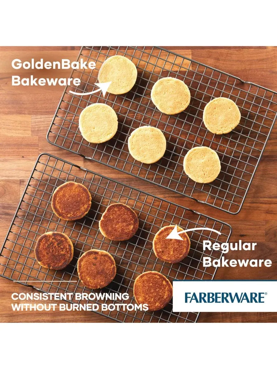 Форма для выпечки прямоугольная с крышкой, 33x23 см, GoldenBake Farberware — изображение 2 из 10, серый
