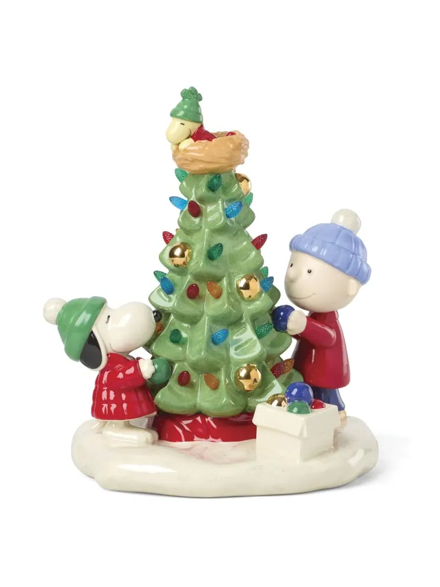 Фигурка Lenox Peanuts Christmas Light-Up Figurine с подсветкой