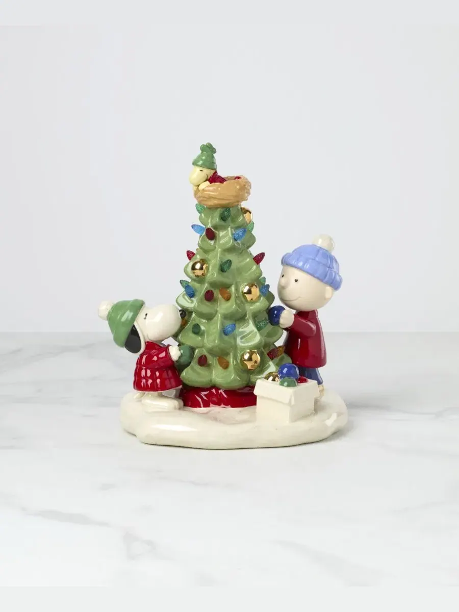 Фигурка Lenox Peanuts Christmas Light-Up Figurine с подсветкой — изображение 2 из 6, мульти
